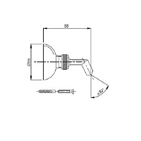Fima Carlo Frattini Wellness Держатель для ручного душа, настенный из латуни, цвет: chrome F2047CR