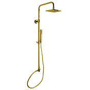 Fima Carlo Frattini Wellness Душевая стойка: без смесителя, с верхним и ручным душем, цвет: gold F2200LOR