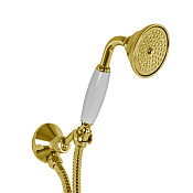 Fima Carlo Frattini Wellness Душевой гарнитур: лейка 1 вид струи, держатель, шланг, цвет: gold F2287/8OR