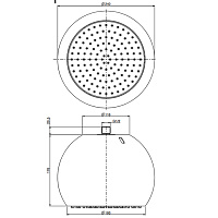 Fima Carlo Frattini Wellness Верхний душ 18,6 см, 1 режим, цвет: chrome F2340/1CRC