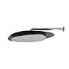 Fima Carlo Frattini Soffioni Верхний душ 50х40 см, 1 режим, с кронштейном, цвет: black matt F2650NNS