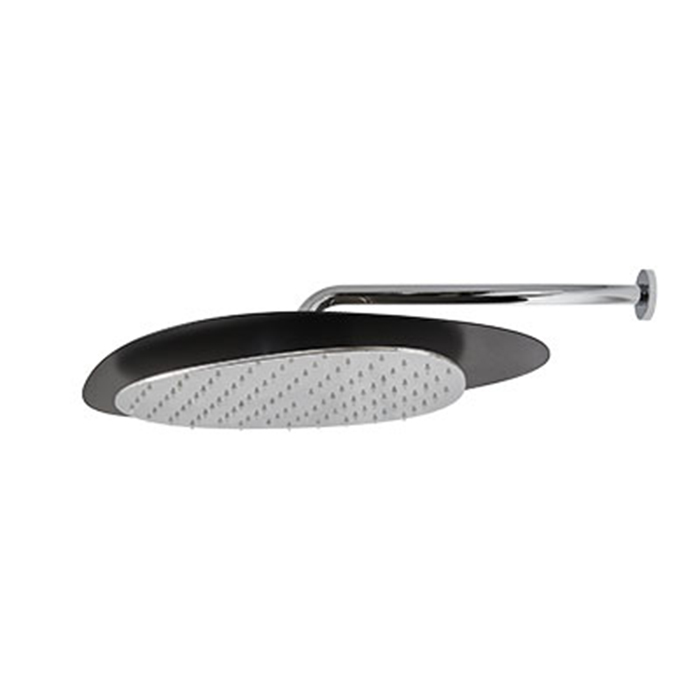 Fima Carlo Frattini Soffioni Верхний душ 50х40 см, 1 режим, с кронштейном, цвет: black matt F2650NNS