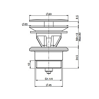 Fima Carlo Frattini Sottolavabo Донный клапан универсальный, цвет: chrome F2678CR