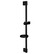 Fima Carlo Frattini Wellness Душевая штанга 72 см с мыльницей, цвет: black matt F2679/1NS