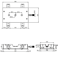 Fima Carlo Frattini Soffioni Потолочный душ 35х20 см, встраиваемый, 1 режим, цвет: black matt F2815NS