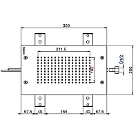 Fima Carlo Frattini Wellness Потолочный душ 35х20 см, встраиваемый, 1 режим, цвет: chrome F2825CR