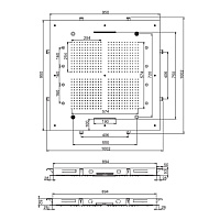Fima Carlo Frattini Wellness Потолочный душ 95х95 см, встраиваемый, 3 режима, цвет: chrome F2900CR