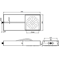 Fima Carlo Frattini Soffioni Верхний душ 62х26 см, 1 режим, цвет: stainless steel F2991NINOX