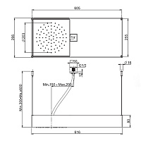 Fima Carlo Frattini Wellness Верхний душ 62х26 см, 1 режим, цвет: chrome F2993SCR
