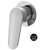 Fima Carlo Frattini Spot Смеситель для душа встраиваемый, 1 потребитель, цвет: black matt F3003N1NS