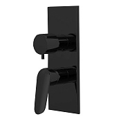 Fima Carlo Frattini Spot Смеситель для душа встраиваемый, 2-3 потребителя, цвет: black matt F3009X6NS