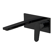 Fima Carlo Frattini Spot Смеситель для раковины встраиваемый, излив 20 см, цвет: black matt F3021WLX5NS