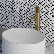 Fima Carlo Frattini Spillo Tech Смеситель для раковины, с донным клапаном, излив 11,7 см, цвет: gold F3031TXSGOR