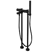 Fima Carlo Frattini Spillo Up Смеситель для ванны напольный, высота излива 72 см, цвет: black matt F3034/4NS