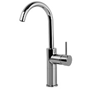 Fima Carlo Frattini Spillo Up Смеситель для раковины высокий без д/к, излив 15,5 см, цвет: chrome F3041/HCR.1