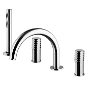 Fima Carlo Frattini Spillo Tech Смеситель на борт ванны с ручным душем, x серия, цвет: chrome F3044TNXCR