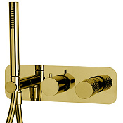 Fima Carlo Frattini Spillo Tech Смеситель для душа встраиваемый, 2 потребителя, цвет: gold F3049TWX2XOR