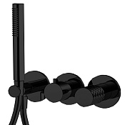 Fima Carlo Frattini Spillo Tech Смеситель для душа встраиваемый, 2 потребителя, цвет: black matt F3049TWX8XNS