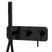 Fima Carlo Frattini Spillo Up Смеситель для душа встраиваемый, 2 потребителя, цвет: black matt F3049WX2NS