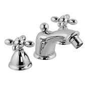 Fima Carlo Frattini Olivia Смеситель для биде на 3 отверстия, с д/к, излив 12,5 см, цвет: chrome F5012CR