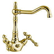 Fima Carlo Frattini Epoque Смеситель для раковины, с донным клапаном, излив 18,4 см, цвет: gold F5061OR