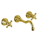 Fima Carlo Frattini Elizabeth Смеситель для раковины встраиваемый, излив 16 см, цвет: gold F5081/5OR