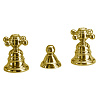 Fima Carlo Frattini Elizabeth Смеситель для биде на 3 отверстия, с донным клапаном, цвет: gold F5102OR