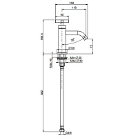 Fima Carlo Frattini Collettivita Кран холодной воды, вентильный, высота иззлива 7 см, цвет: chrome F5308CR