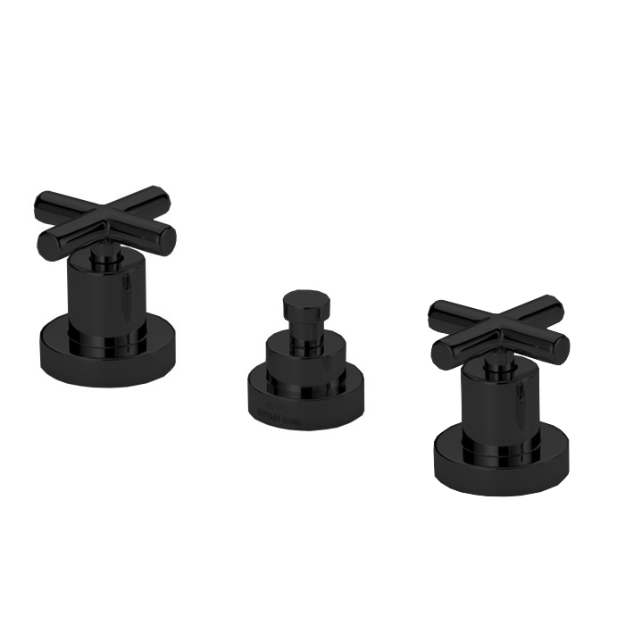 Fima Carlo Frattini Maxima Смеситель для биде, с донным клапаном, цвет: black matt F5322NS