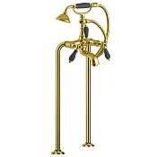 Fima Carlo Frattini Herend Смеситель для ванны напольный с душевым комп., излив 70 см, цвет: gold F5404/4CNOR