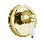 Fima Carlo Frattini Herend Смеситель для душа встраиваемый, внешняя часть, 1 потребитель, цвет: gold F5409X1OR