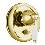 Fima Carlo Frattini Herend Смеситель для душа встраиваемый, внешняя часть, 2 потребителя, цвет: gold F5409X2CBOR