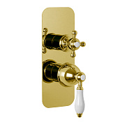 Fima Carlo Frattini Herend Смеситель для душа встраиваемый, 2-3 потребителя, цвет: gold F5409X6OR