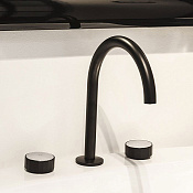 Fima Carlo Frattini Texture Collection Смеситель для раковины, на 3 отвер, д/к, цвет: black matt F5611VNS