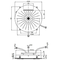 Fima Carlo Frattini Soffioni Потолочный душ 40 см, встраиваемый, 3 режима, цвет: chrome F5911CR