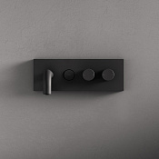 Fima Carlo Frattini Switch Смеситель для раковины встраив. c кнопкой, излив 21 см, цвет: black matt F5951LX5NS