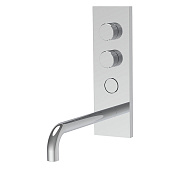 Fima Carlo Frattini Switch Смеситель для раковины встраив. c кнопкой, излив 21 см, цвет: chrome F5951VLX5CR