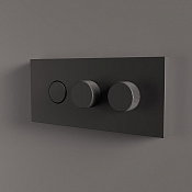 Fima Carlo Frattini Switch Смеситель для душа встраиваемый, 2 потребителя, цвет: black matt F5959X2NS