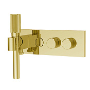 Fima Carlo Frattini Switch Смеситель для душа встраиваемый, 2 потребителя, цвет: gold F5979X2OR