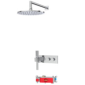 Fima Carlo Frattini Switch Душевой комплект встраиваемый: термостат, душ, 1 режим, цвет: chrome F5979X2R252CR