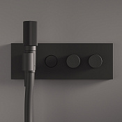 Fima Carlo Frattini Serie 22 Смеситель для душа встраиваемый, 2 потребителя, цвет: black matt F5979X2SNS