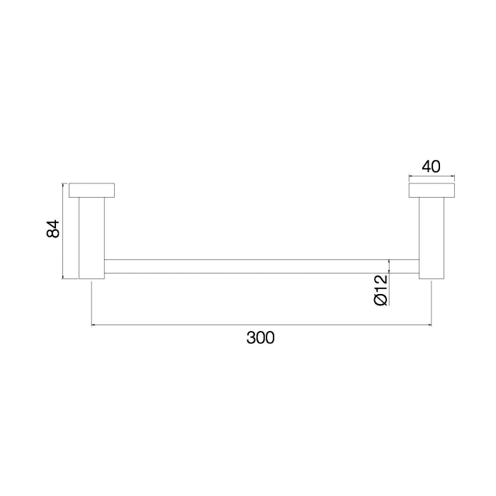 Fima Carlo Frattini Rotola Полотенцедержатель 34 см, подвесной, цвет: brushed black chrome F6000/30CS