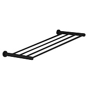 Fima Carlo Frattini Rotola Полка для полотенец 62х25 см, подвесная, цвет: black matt F6002/3NS