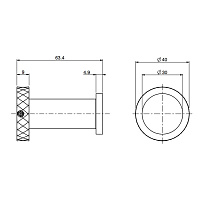 Fima Carlo Frattini Spillo Tech Крючок для полотенец, подвесной 4, цвет: chrome F6004T/1XCR
