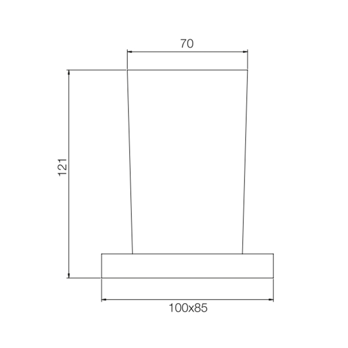 Fima Carlo Frattini Quadra Стакан подвесной, матовое стекло, цвет: chrome F6023/1WCR