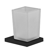 Fima Carlo Frattini Quadra Стакан подвесной, матовое стекло, цвет: black matt F6023/1WNS