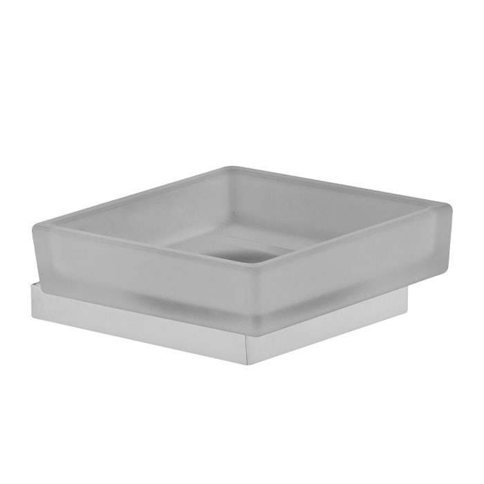 Fima Carlo Frattini Quadra Мыльница со стеклянной чашей, подвесная, цвет: chrome F6023/2WCR