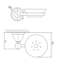 Fima Carlo Frattini Style Крючок для полотенец двойной, подвесной, цвет: gold F6044/2OR