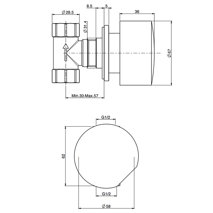 Fima Carlo Frattini So Ручка для смесителя, цвет: gold S2OR