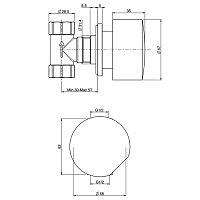 Fima Carlo Frattini So Ручка для смесителя, цвет: gold S2OR